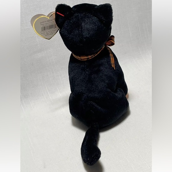 TY Beanie Babies SNEAK Black Cat, Halloween decoration, Tag Errors, Rare, 2010 - Picture 3 of 9